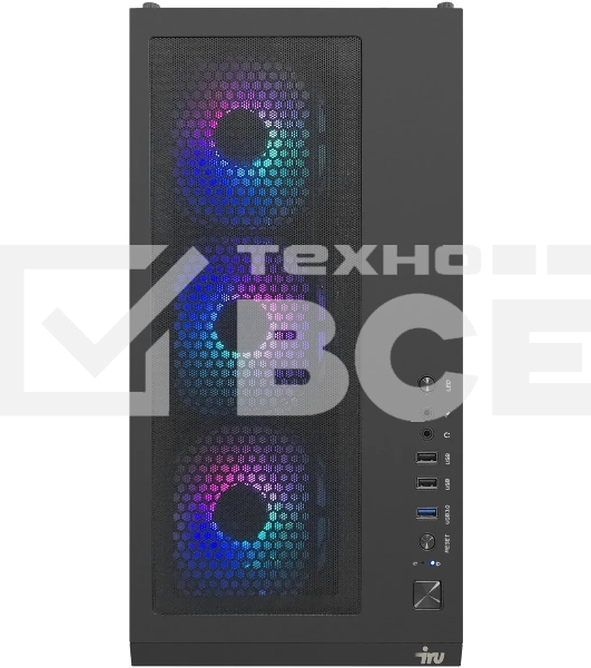 Компьютер IRU Tactio 510B7GP TWR i7 14700F (2.1) 32Gb SSD1Tb RTX 5060TI 16Gb Windows 11 Pro GbitEth 650W черный (RUS) (2126632)
