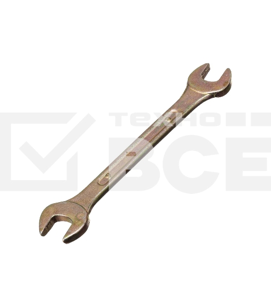 Ключ рожковый Сибртех 14302 8 х 9 мм, желтый цинк