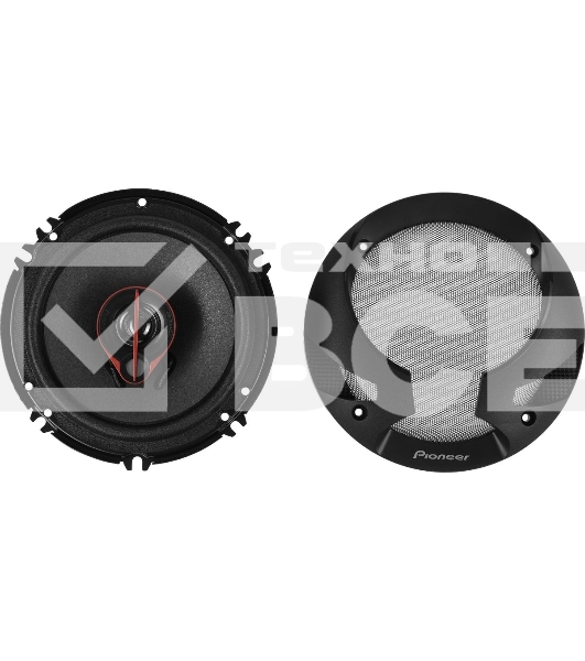 Колонки автомобильные Pioneer TS-R1651S-2 (без решетки) 300Вт 90дБ 4Ом 14.24см (6дюйм) (ком.:2кол.) коаксиальные трехполосные