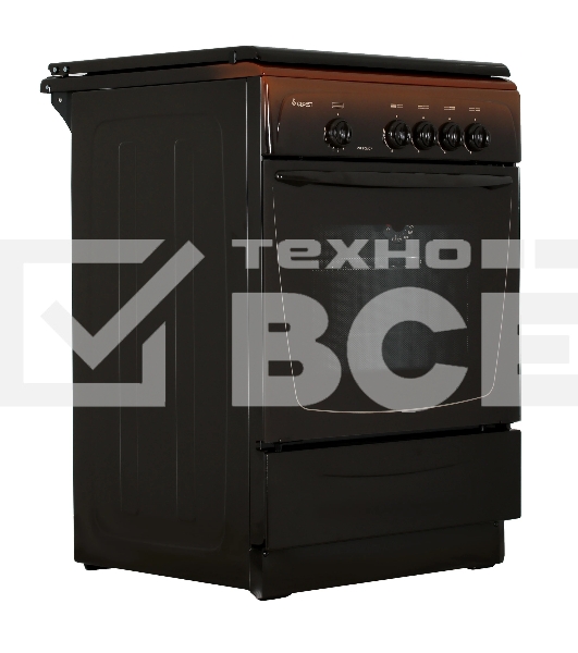 Плита газовая Gefest CG 60М C7 К83 коричневый, конфорок 4 шт, духовка 63 л, 60 см x 85 см x 60 см