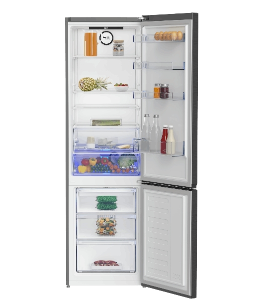 Холодильник Beko B3RCNK405HDXBR антрацит двухкамерный морозилка снизу, No Frost