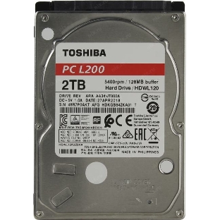Жесткий диск HDD Toshiba L200 2Tb 5400rpm SATA-III 128Mb 2.5'