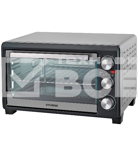 Мини-печь Hyundai MIO-HY072 23л. 1500Вт серебристый/черный