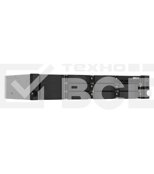 Сетевое хранилище SMB QNAP TS-873AeU-RP-4G NAS 8 HDD trays, 2x 2.5 GbE. 64-bit 4-core AMD V1500B 2,2 GHz, 4 GB. RAM (1*4 GB) up to 32GB (2*16 GB), 2 x M2 2280 (PCIe Gen3 x 1), 2xPSU W/o rail kit RAIL-B02