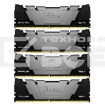 Оперативная память Kingston Fury Renegade, DDR4, 32GB (4x8GB), 3600MHz, CL16, чёрный, радиатор, фото 1