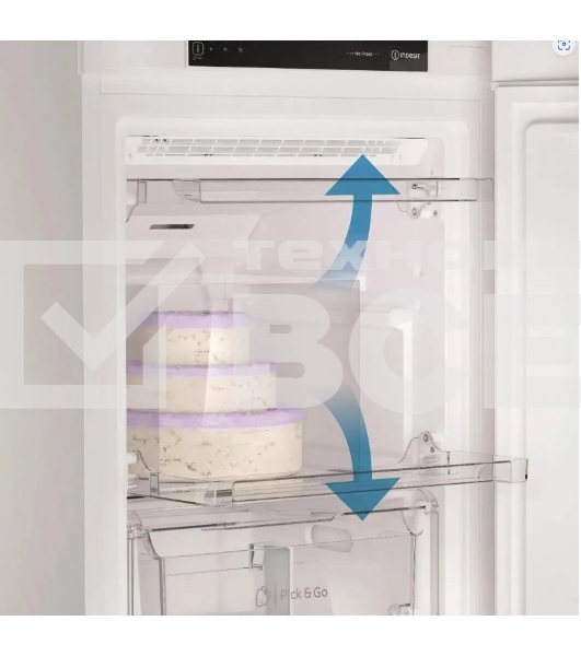 Морозильная камера Indesit DFZ 5175 G серебристый, 250л, 5 ящиков