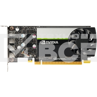 Видеокарта NVIDIA T1000 4G, long bracket and short bracket together