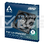 Вентилятор для корпуса Arctic P12 SLIM PWM PST черный, 120 мм, 2100 об/мин, 22.5 дБ, 4 pin, фото5