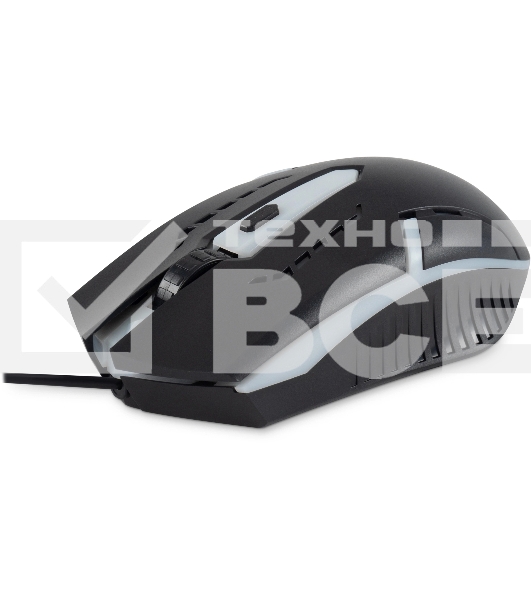 Мышь проводная Oklick 398G черный, 2400 dpi, USB, кнопки - 4