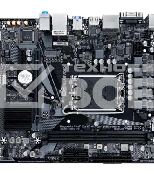 Материнская плата Gigabyte H610M S2H V2, LGA 1700, Intel H610, 2xDDR5, 4xSATA, 1xM.2, 1xPCIe 4.0 x16, 1xPCIe x1, 1xHDMI, 2xDP, 1xD-Sub, 1x 1Gb LAN, 2xUSB-A 3.2 Gen 1, 4xUSB-A 2.0, 3x 3.5 мм, 7.1, mATX