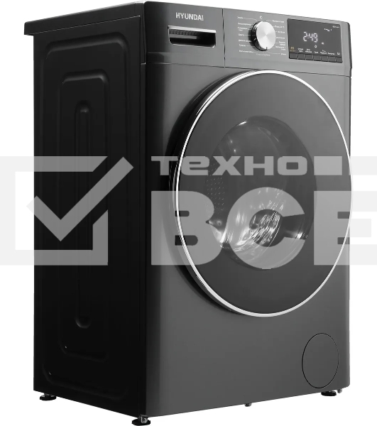 Стиральная машина Hyundai WFD8401 класс: A загр.фронтальная макс.:8кг (с сушкой) темно-серый