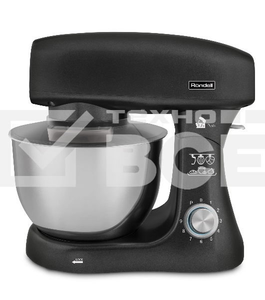 Кухонный комбайн Rondell RDE-1400 (MC) черный