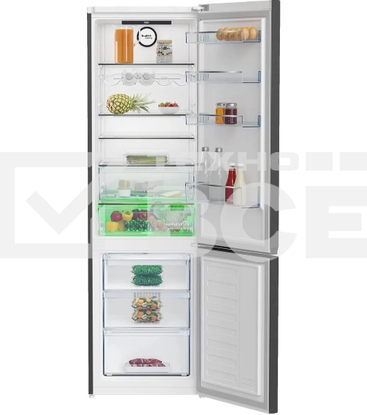 Холодильник Beko B3DRCNK402HXBR антрацит двухкамерный 257/100л морозилка снизу No Frost
