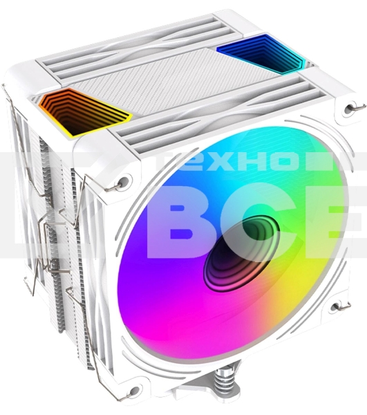 Кулер для процессора Bloody BD-AC230-ARGB1 ARGB белый, 120 мм, алюминий/медь, 1600 об/мин, 32 дБ, 4 pin, 230 Вт, 154 мм
