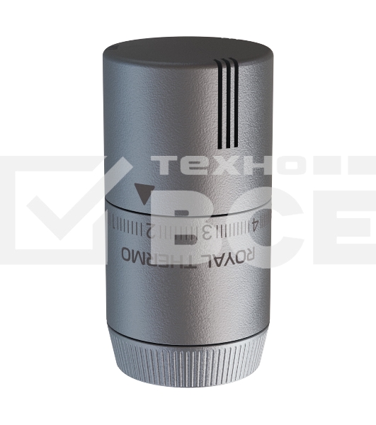 Термоголовка жидкостная Royal Thermo Design М30х1,5 (серебристый)