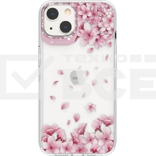 Чехол-накладка SwitchEasy Artist Starfield на заднюю сторону iPhone 13 (6.1'). Материал изделия: 100% ТПУ. Размер изделия: 151*75*12 мм. Дизайн: Sakura. SwitchEasy Artist Case For iPhone 13 (6.1') - Sakura