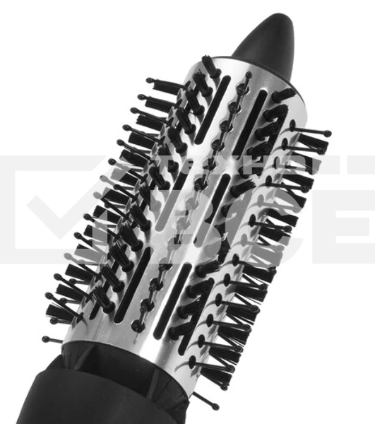 Фен-щётка DELTA DL-0432R черный/розовый, 1000 Вт