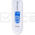 Флешка USB Transcend JetFlash 790 (TS64GJF790W), 64Gb, USB 3.0, R/W 70/25, белый/синий, фото2