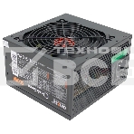 Блок питания Ginzzu CB500 12CM черный,24+4p,PCI-E, 4*SATA, 3*IDE,оплетка MB, кабель питания, фото 1