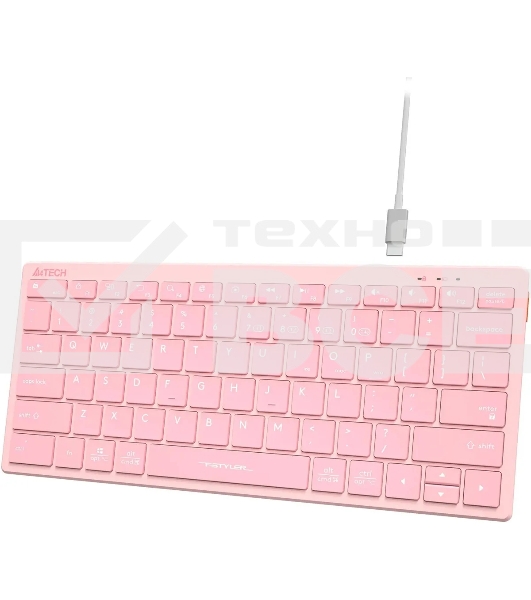 Клавиатура A4Tech Fstyler FBX51C розовый USB беспроводная BT/Radio slim Multimedia