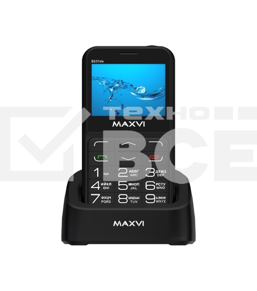 Мобильный телефон Maxvi B231ds черный