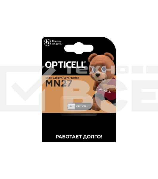 Батарея Opticell Specialty MN27 (1шт) блистер