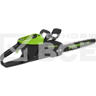 Цепная пила аккумуляторная GreenWorks D60CS25k4, 60V, 40 см, бесщеточная, 2500 Вт, с 1хАКБ 4 Ач. и ЗУ