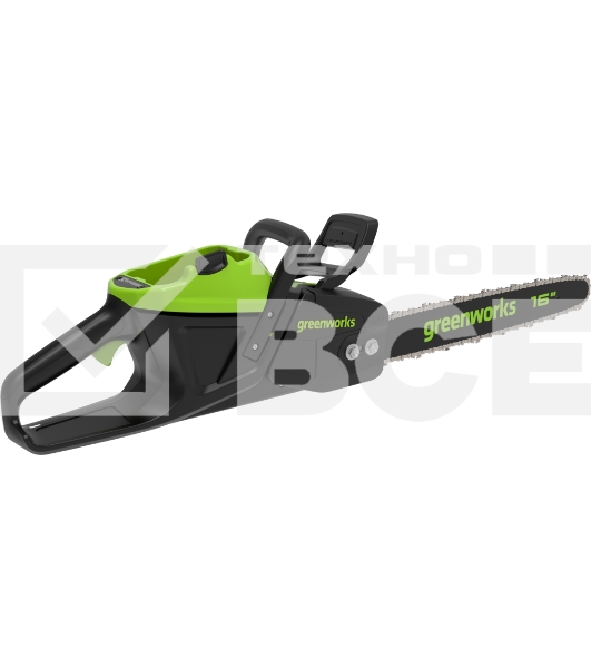 Цепная пила аккумуляторная GreenWorks D60CS25k4, 60V, 40 см, бесщеточная, 2500 Вт, с 1хАКБ 4 Ач. и ЗУ