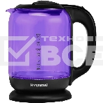 Чайник электрический Hyundai HYK-G5809 1.8л. 2200Вт фиолетовый/черный (корпус: стекло), фото2