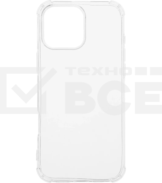 Чехол (клип-кейс) BoraSCO для Apple iPhone 16 Pro Max Bumper Case прозрачный