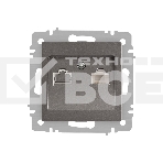 Розетка Intro Accent 6-303-09 информационная RJ45 IP20 СУ титан Б0063642, фото6