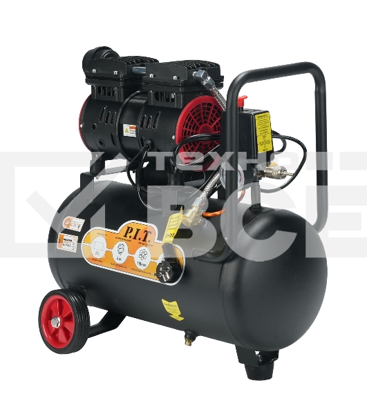 Компрессор поршневой P.I.T. PAC24-C1 безмасляный 110л/мин 24л 600Вт черный/красный