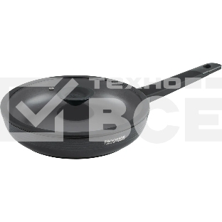 Сковорода Rondell Kontur RDA-1487 круглая 26 см покрытие: Xylan Plus ручка несъемная (с крышкой) графитовый