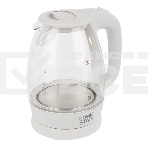 Чайник электрический Homestar HS-1012 1.7 л, стекло, белый (003566), фото 1