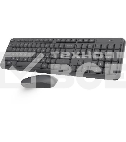 Комплект клавиатура + мышь Оклик S277W клав:серый мышь:серый USB беспроводная Multimedia (2066173)