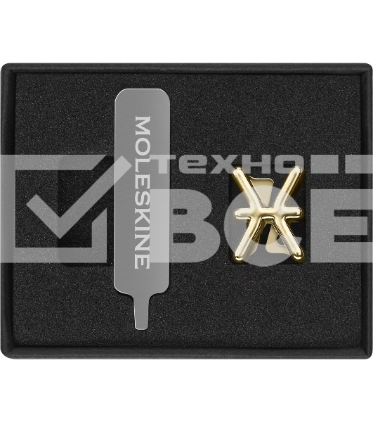 Шильд-символ Moleskine Zodiac Рыбы, металл, золотистый, коробка с европодвесом, PINPISCESGOLD