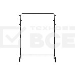 Вешалка напольная Рыжий кот Balance с одной перекладиной (104921), фото3