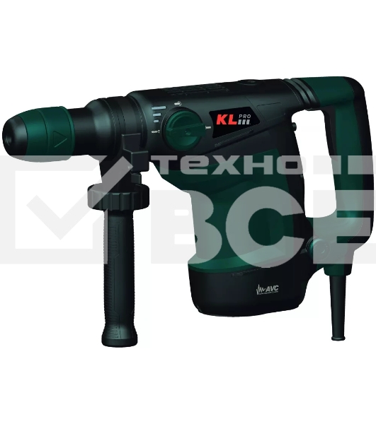 Профессиональный перфоратор KLPRO KLKD610M 1100 Вт 7 Дж (сеть, sds-max, рукоять, зап уголн щетка - 1шт, кейс)