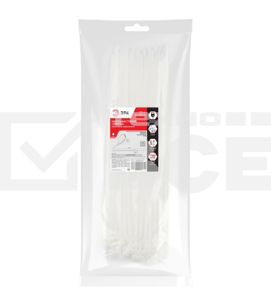 Хомут кабельный ЭРА 3.6х200 NO-225-152 бел. (уп. 100 шт)