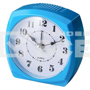 Будильник DELTA DT8-0006 8.5x4.6x8.6 см (голубой)