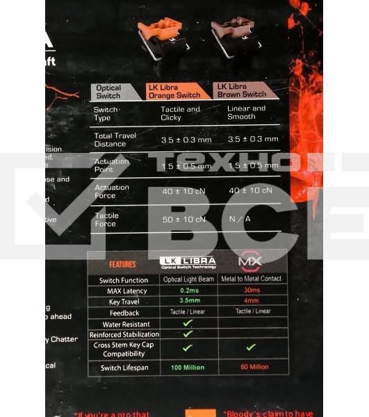 Клавиатура A4 B930 механическая черный USB Gamer LED