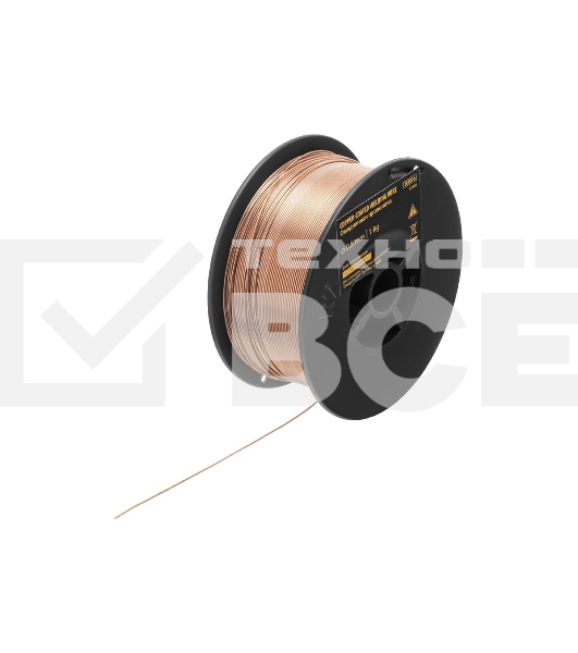 Омедненная проволока ER70S-6, диам. 0,8 мм, 1 кг, диам. катушки D100 Denzel