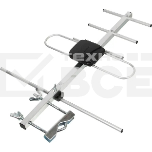 Антенна телевизионная Hyundai H-TAE100 9дБ пассивная серебристый