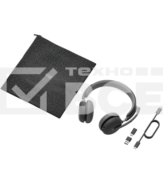 Гарнитура Logitech Zone Wireless 2 UC Graphite серый, беспроводная, Bluetooth 5.2, ANC