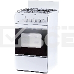 Плита газовая Лада Nova RG 24039 W белый, конфорок 4 газовых, духовка 50 л, 50 см x 85 см x 60 см, фото 1
