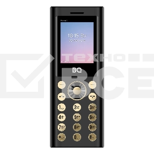 Мобильный телефон BQ 1858 Barrel Black+Gold. SC6531E