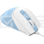 Мышь проводная A4Tech Fstyler FM45S Air голубой/белый, 2400 dpi, USB, кнопки - 7, фото2