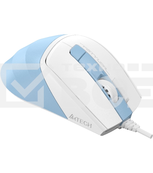Мышь проводная A4Tech Fstyler FM45S Air голубой/белый, 2400 dpi, USB, кнопки - 7