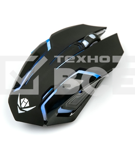 Мышь беспроводная Nakatomi MROG-20UR черный, 2400 dpi, радиоканал, USB, кнопки - 6