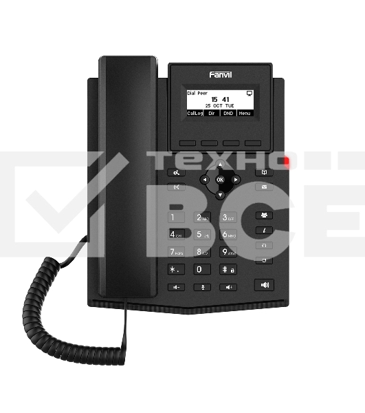 Телефон IP Fanvil X301P черный